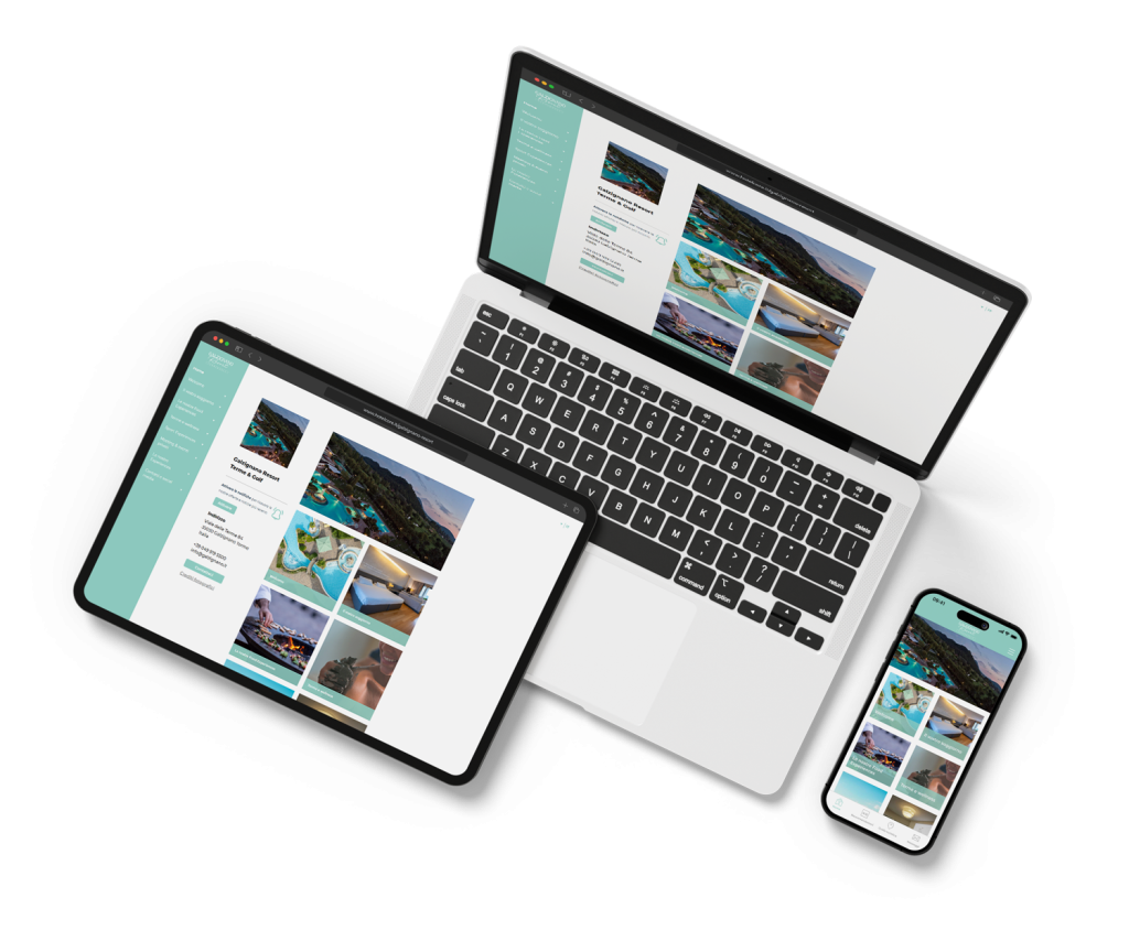 Cartella digitale reattiva per gli ospiti