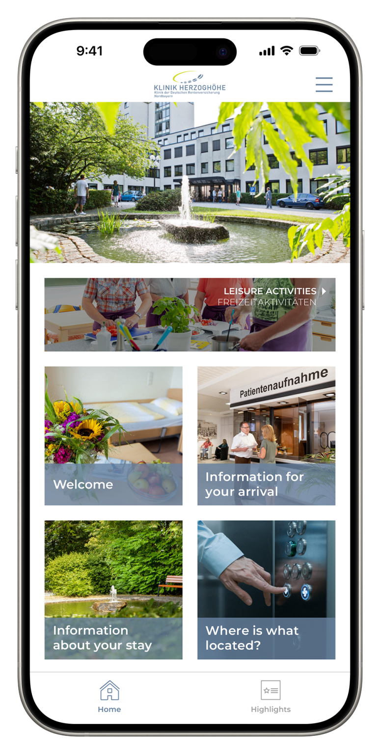 Digitaler-PatientenbegleiterKlinik-Herzoghoehe-Startseite-Gastfreund-GmbH